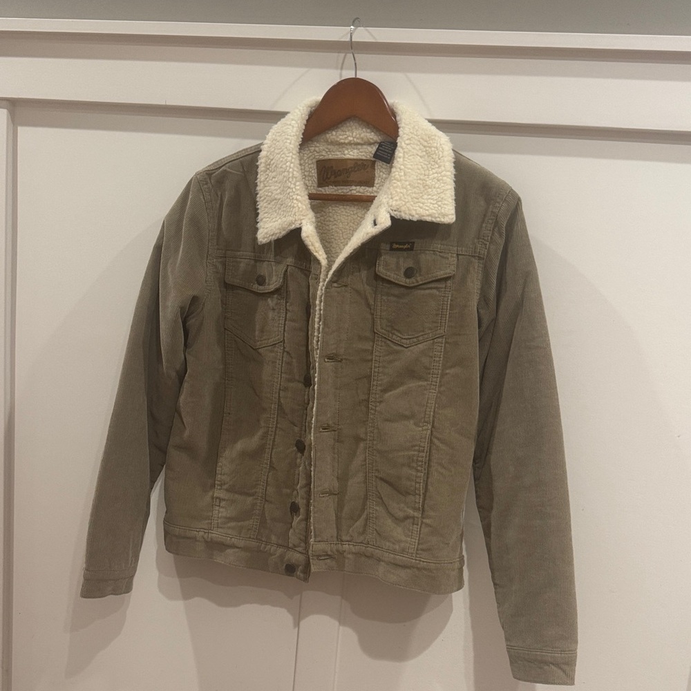 Wrangler Kids Tan Jacket with Cream Collar